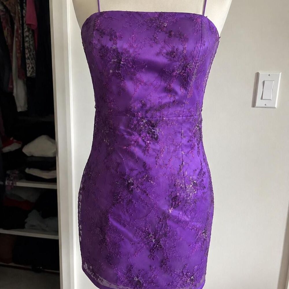 Lucy-in-the-sky Women's Purple Dress